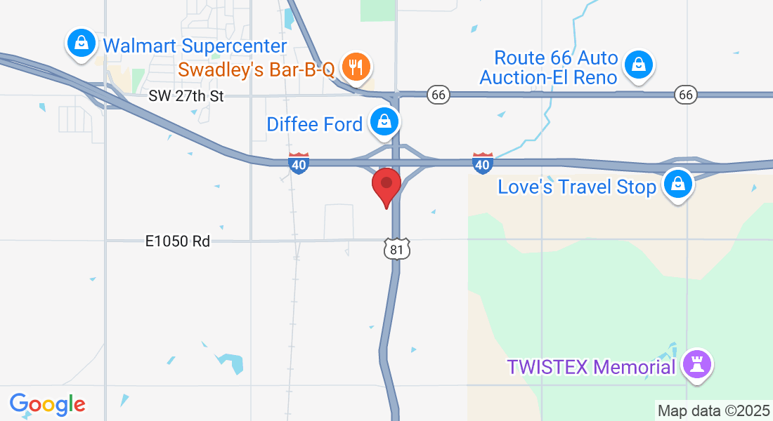 3612 S U.S. 81 Service Rd, El Reno, OK 73036, USA