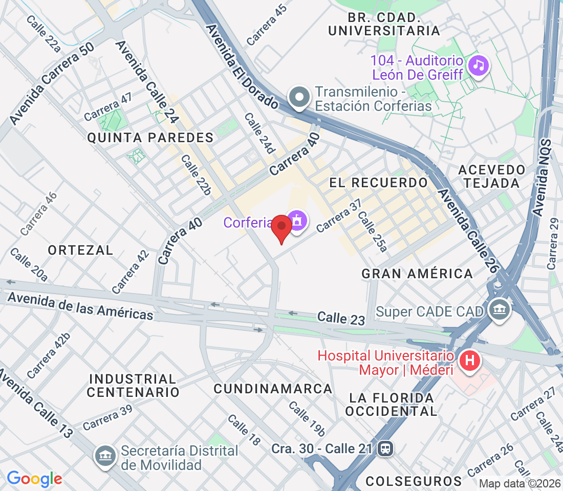 Cra. 37 #24 29, Teusaquillo, Bogotá, Cundinamarca, Colombia