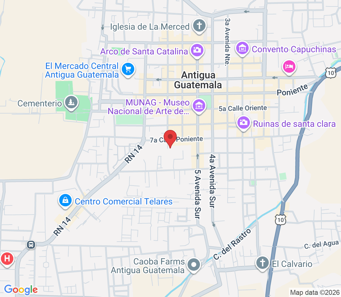 7a Calle Poniente 33b Antigua, Guatemala 03001, Guatemala