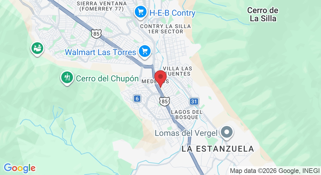 Av. Eugenio Garza Sada Sur 6115-Local 301-A, Villa Las Fuentes, 64890 Monterrey, N.L., México