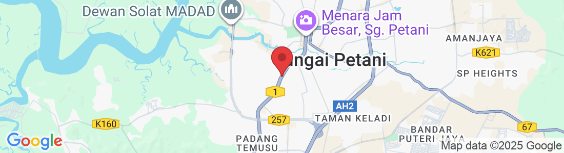 Plot 1, Jalan Bakar Arang, Taman Sentosa, 08000 Sungai Petani, Kedah, Malaysia