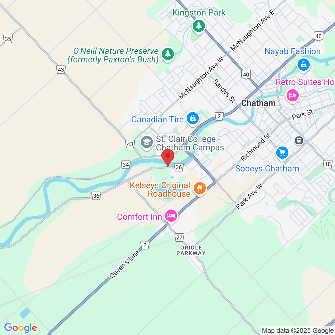 405 Riverview Dr, Chatham, ON N7M 5J5, Canada