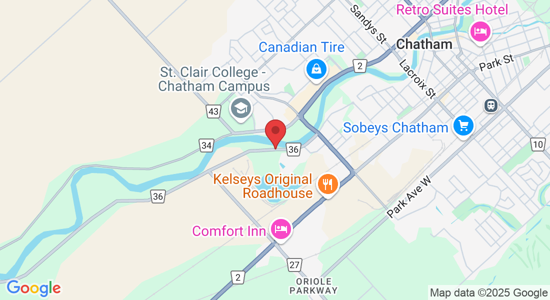 405 Riverview Dr, Chatham, ON N7M 5J5, Canada