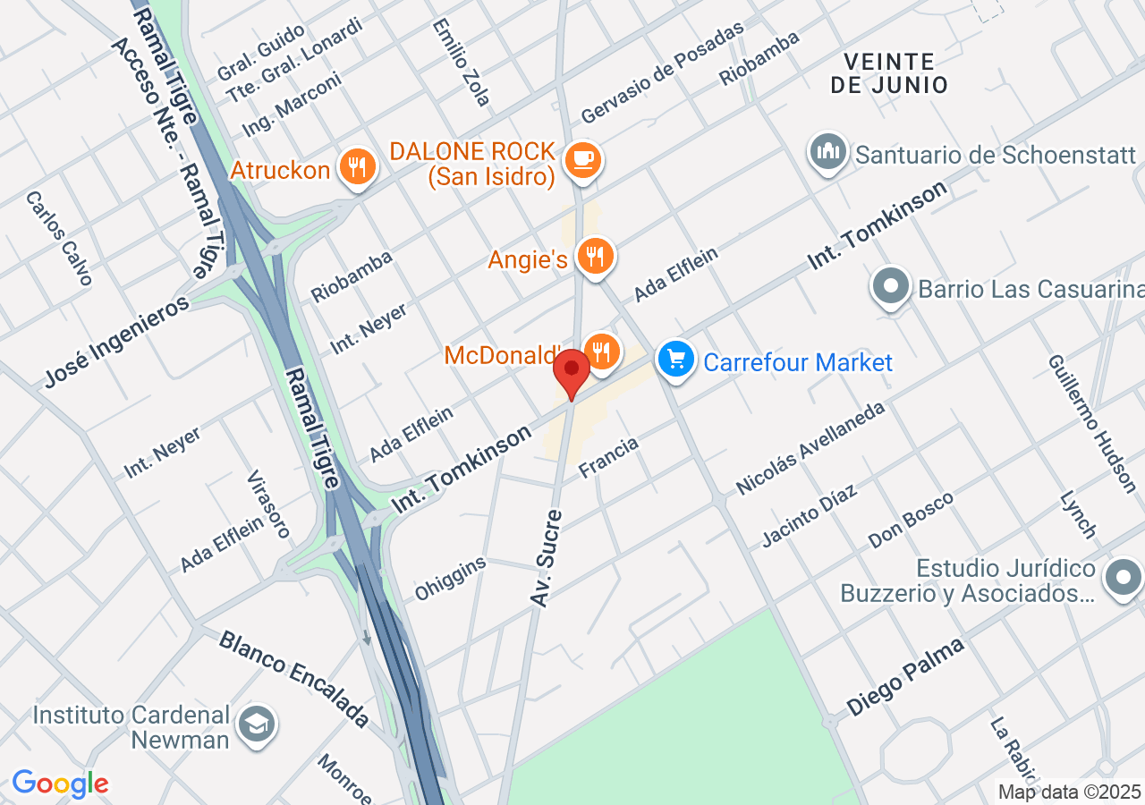 Av. Sucre & Int. Tomkinson, B1642 Béccar, Provincia de Buenos Aires, Argentina