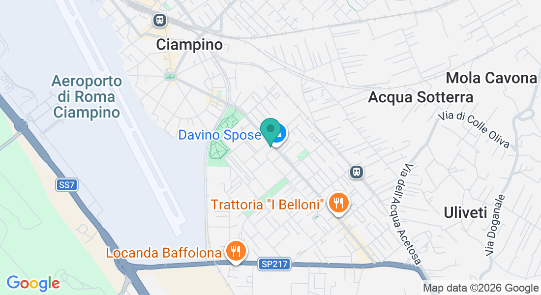 Via Mura dei Francesi, 179/B, 00043 Ciampino RM, Italia