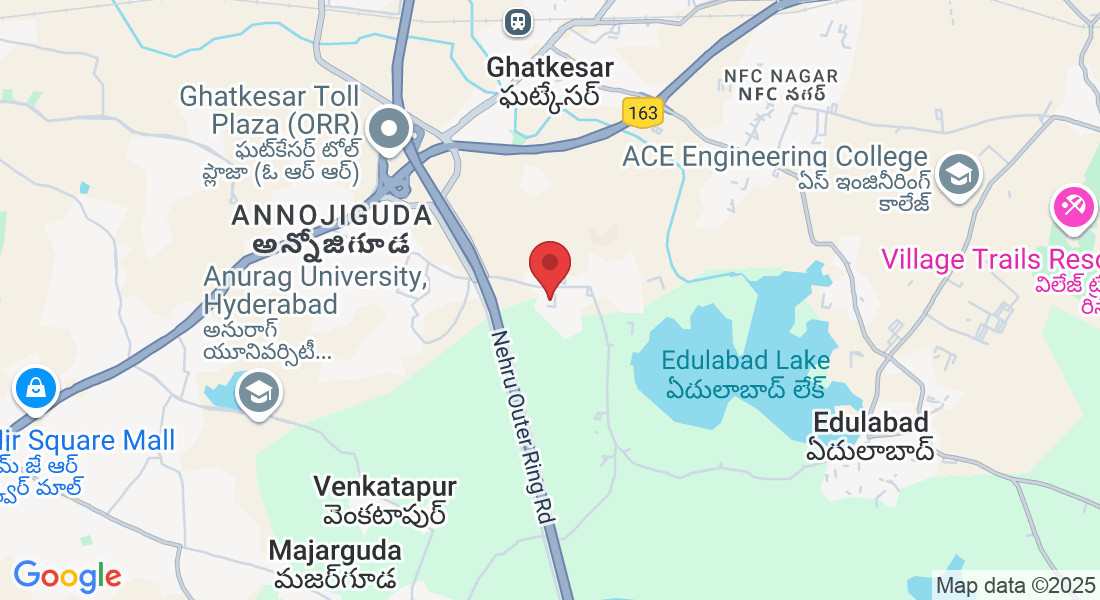 CMJJ+294, Ghatkesar Bypass Road, Ghanpur, Ghatkesar, Telangana 501301, India