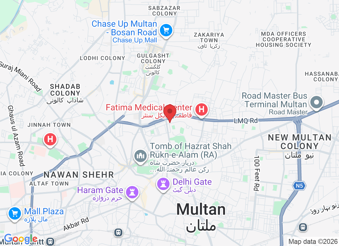 Eidgah Rd, Eidgah Chowk, Shamsabad Colony, 14 Eidgah Road, Shamsabad Colony Multan, 60000, Pakistan