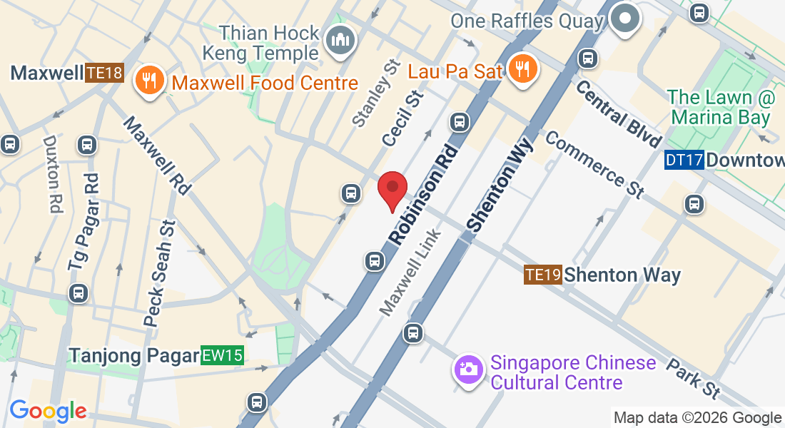 Oxley Tower, 138 Robinson Rd, #03-05, Singapore 068906