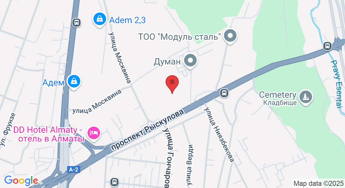 проспект Рыскулова 95А, Алматы 050061, Казахстан