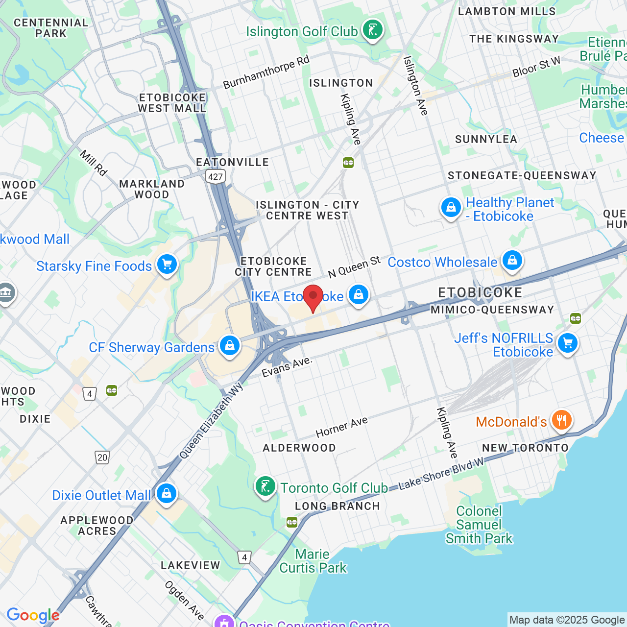 1590 The Queensway, Etobicoke, ON M8Z 1V1, Canada