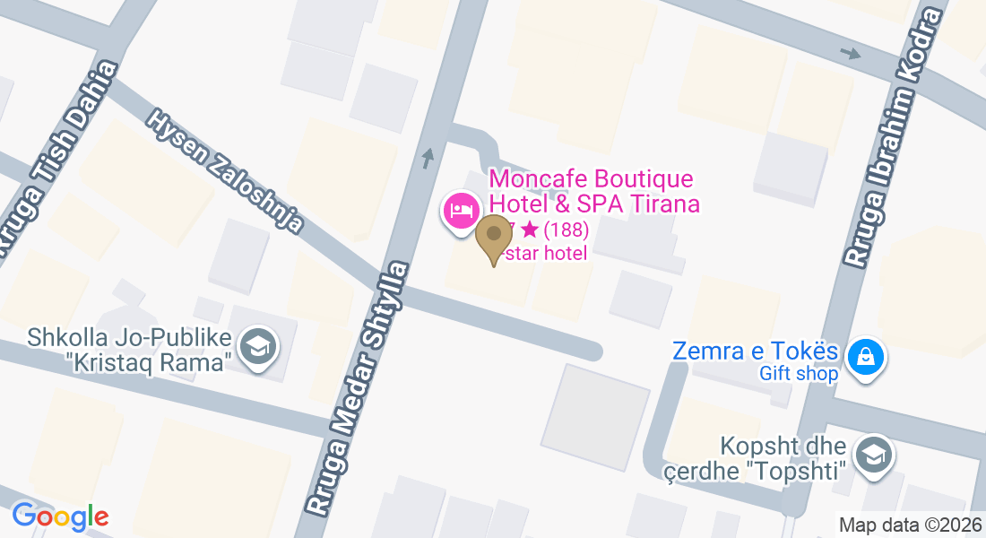 8R84+4GP, Rruga Medar Shtylla, Tiranë, Albania