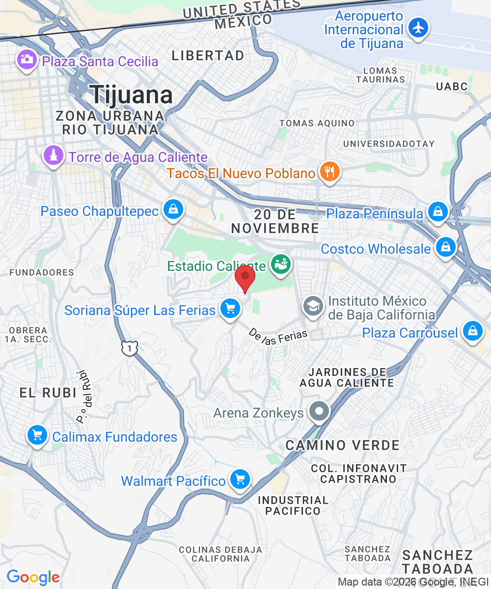 Mocorito 103-4, 9 Section, Hipodromo, 22025 Tijuana, B.C., México