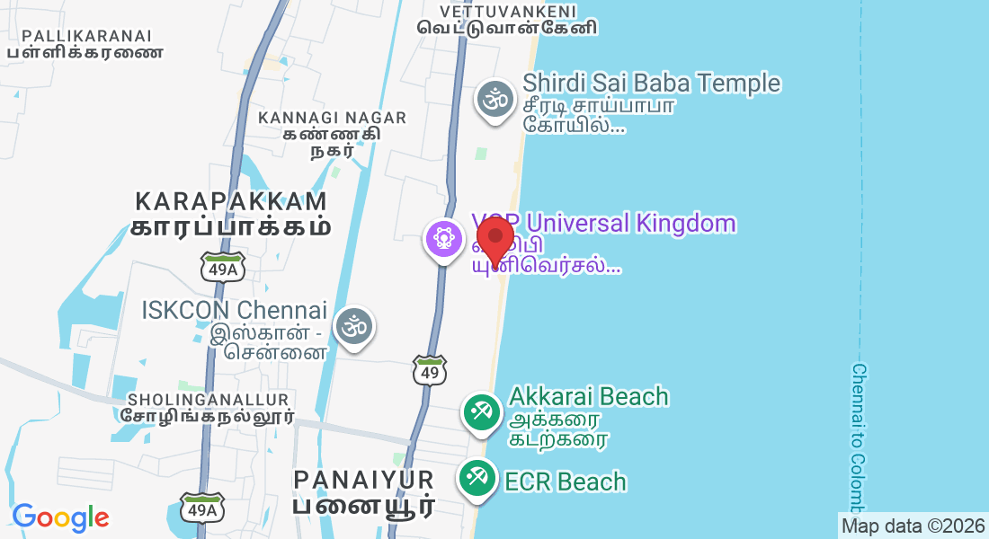 SH 49, Injambakkam, Chennai, Tamil Nadu 600115, India