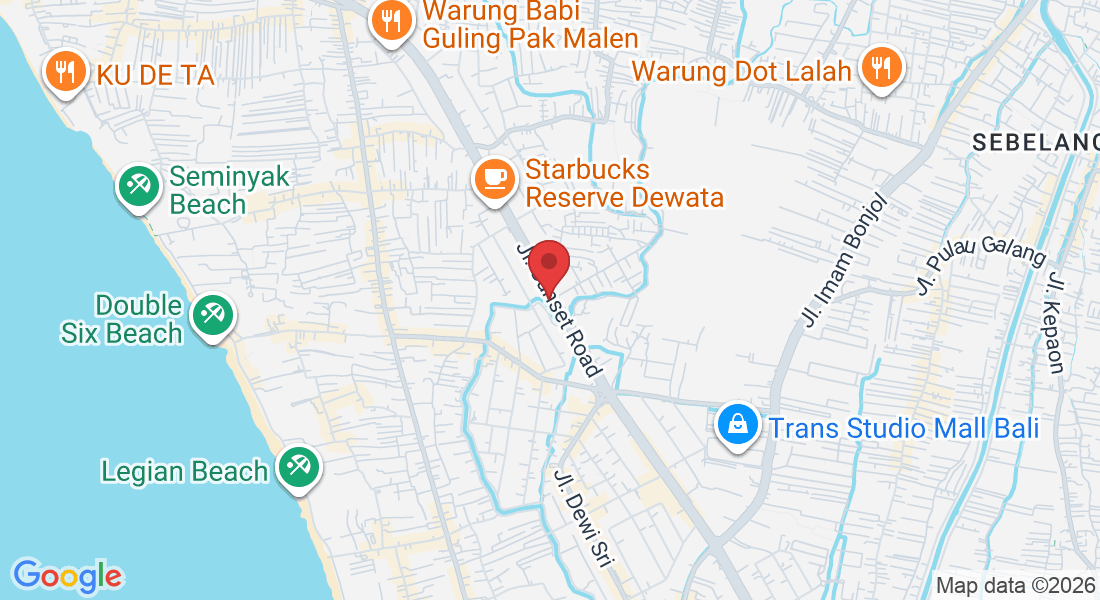 Pertokoan Sunset Plaza, Jl. Sunset Road No.19, Seminyak, Kec. Kuta, Kabupaten Badung, Bali 80361, Indonesia