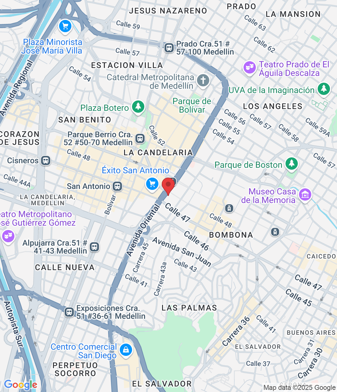 Cra. 46 #47 - 66, La Candelaria, Medellín, La Candelaria, Medellín, Antioquia, Colombia