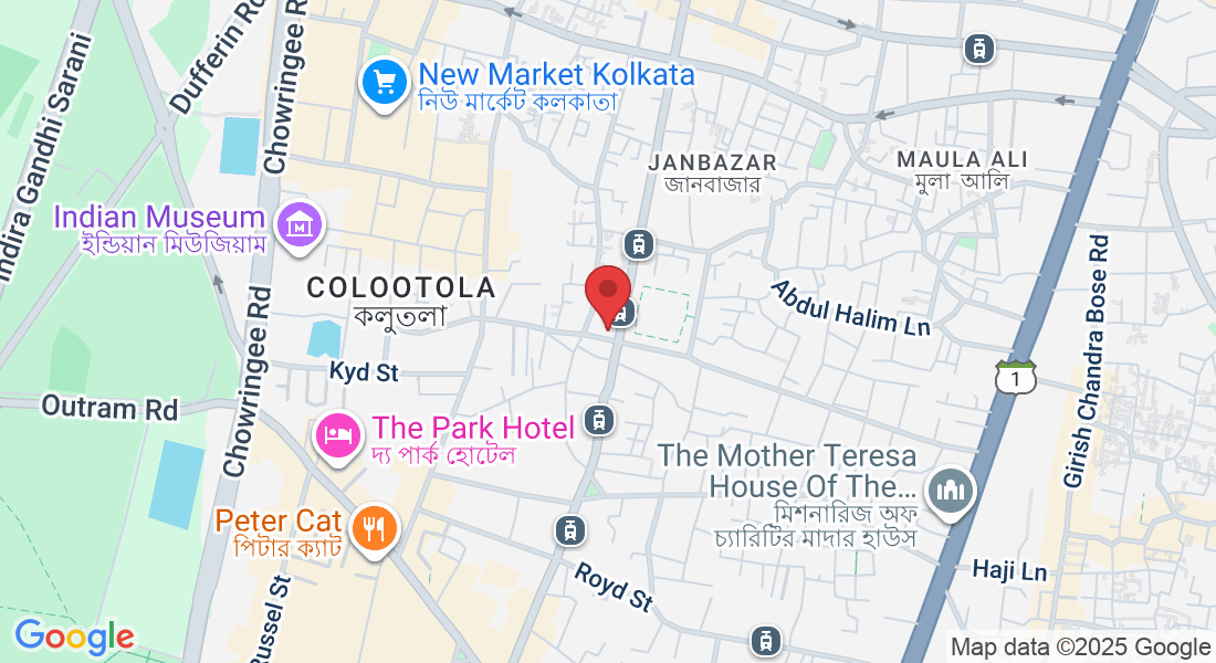 26/1, Rafi Ahmed Kidwai Rd, Esplanade, Janbazar, Taltala, Kolkata, West Bengal 700016, India