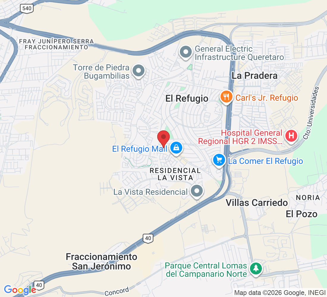 Peña de Bernal 5167, El Refugio, 76146 Santiago de Querétaro, Qro., México