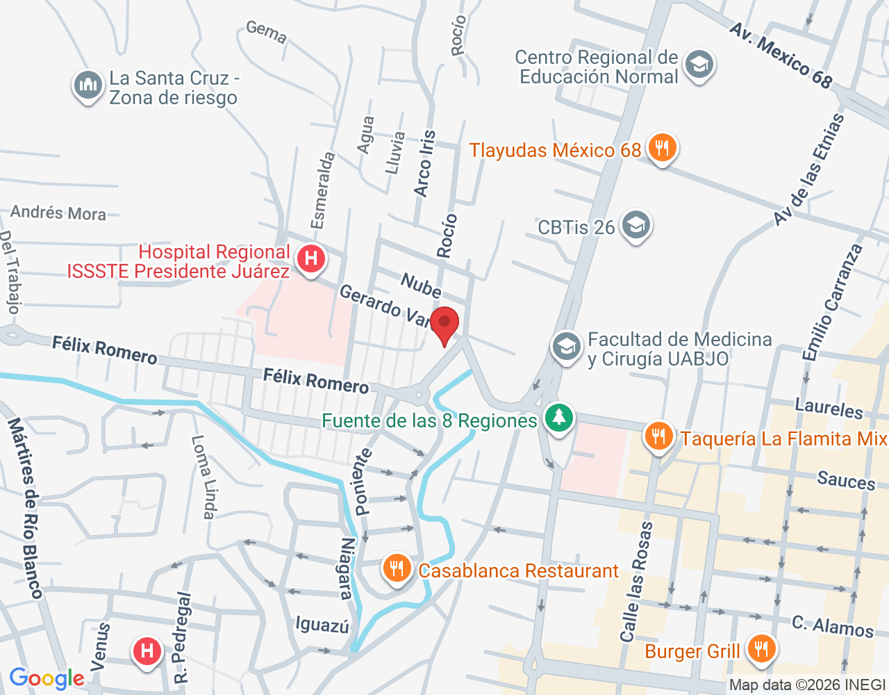 Cto. la Cascada 100, La Cascada, 68046 Oaxaca de Juárez, Oax., México