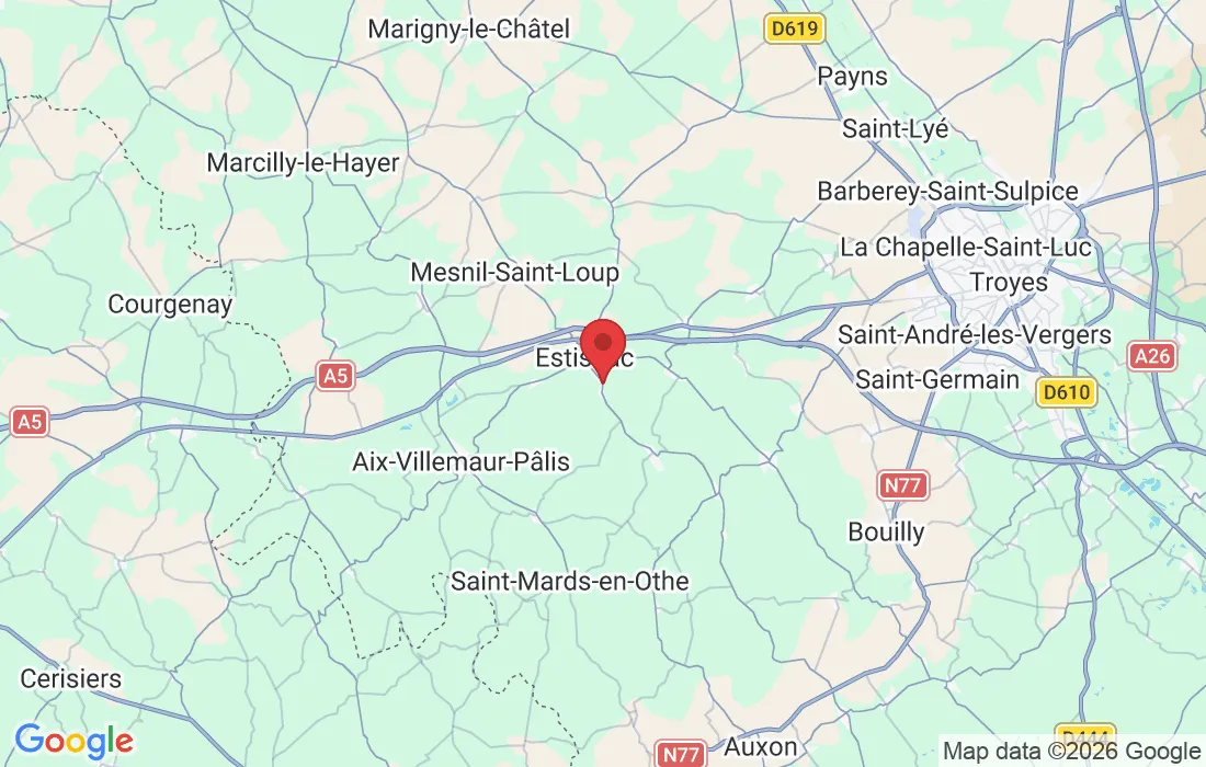 44 Rue Caroujat Borgniat, 10190 Estissac, France