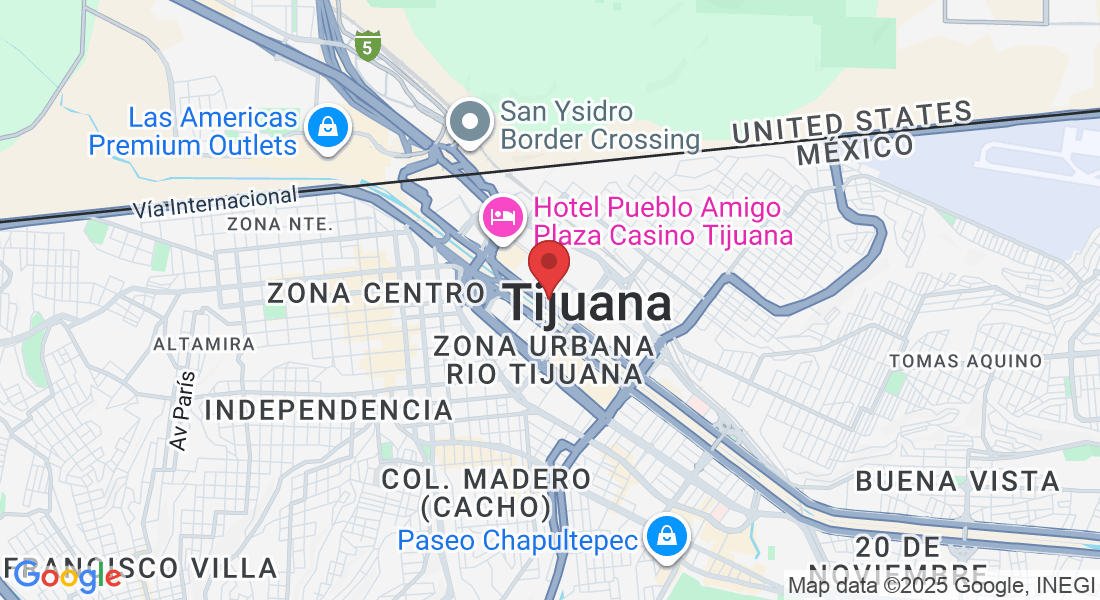 Vía Ote. 9750, Zona Urbana Rio Tijuana, 22010 Tijuana, B.C., México
