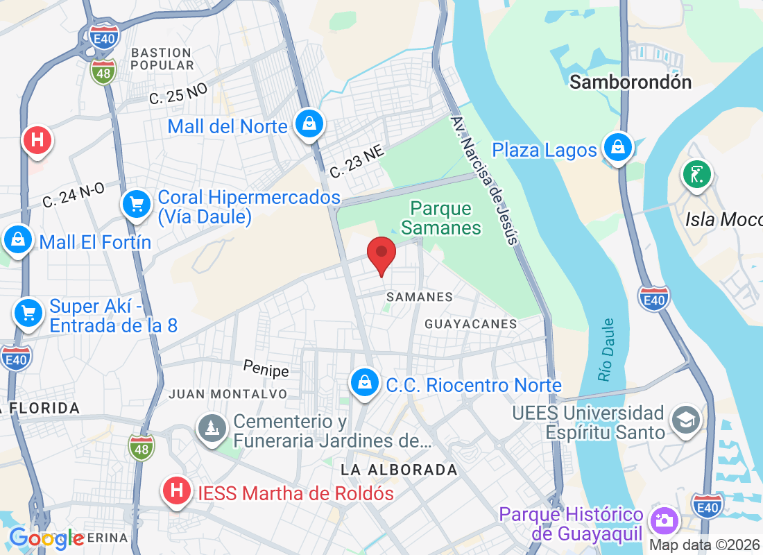 Samanes 2 Ciudadela Samanes Etapa II Mz 211 Solar 03, Guayaquil 090101, Ecuador