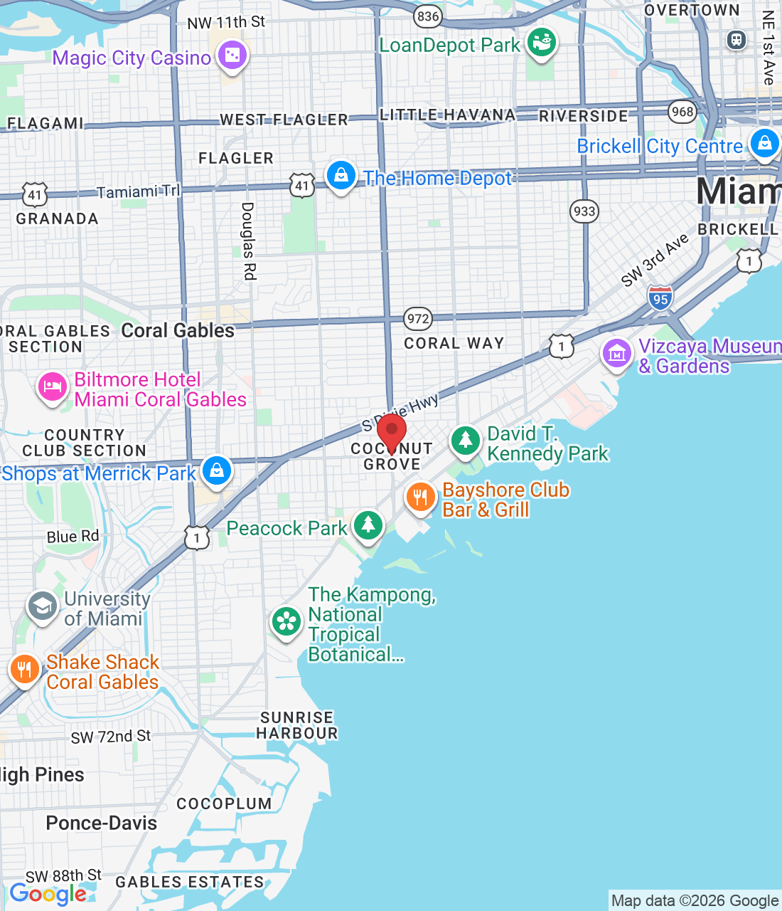 Coconut Grove, Miami, FL, USA