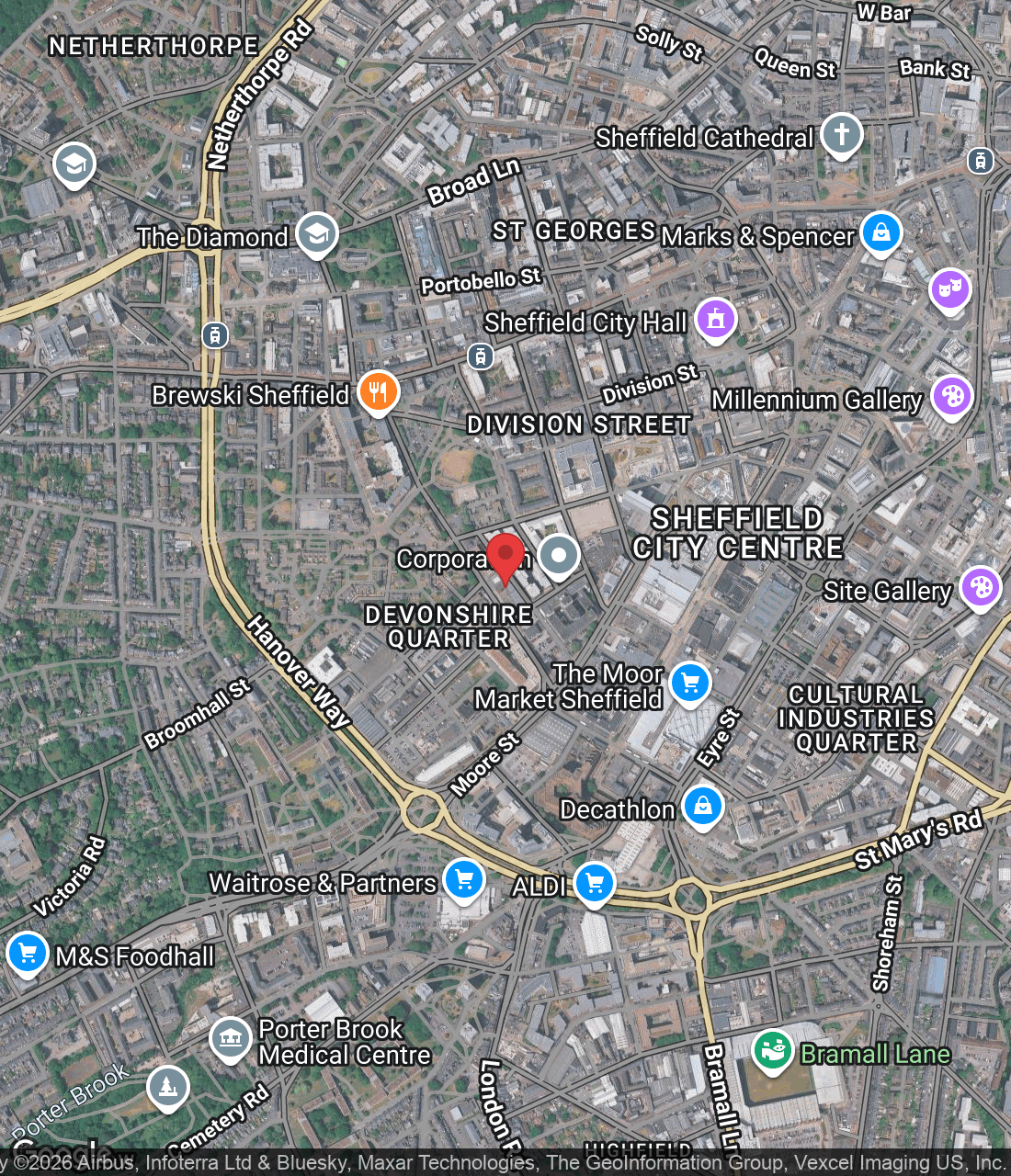 Fitzwilliam St, Sheffield City Centre, Sheffield S1 4JP, UK