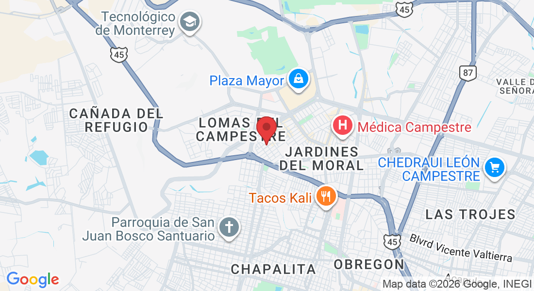 Av. Panorama 315, Panorama, 37160 León de los Aldama, Gto., Mexico