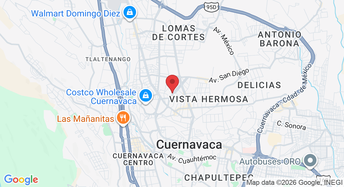 Hernán Cortes 5, Reforma, 62260 Cuernavaca, Mor., México