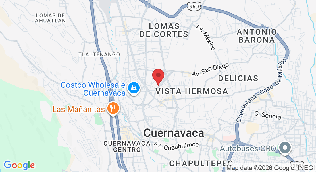 Hernán Cortes 5, Reforma, 62260 Cuernavaca, Mor., México