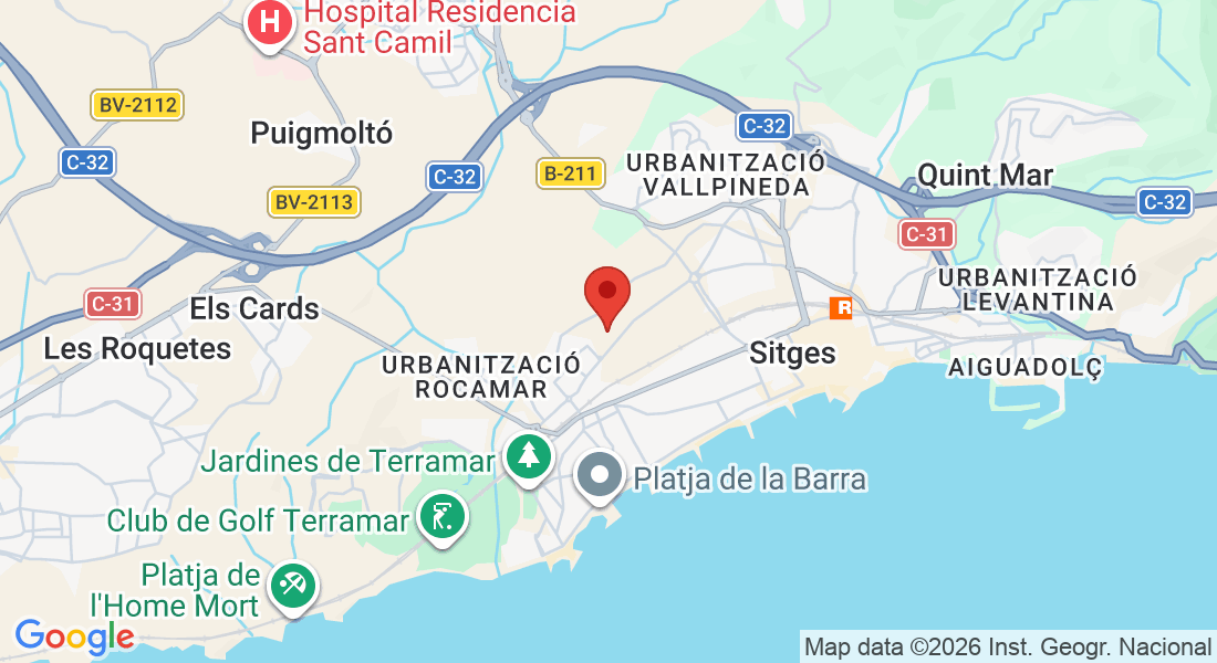 6QQR+4J4, 08870 Sitges, Barcelona, España