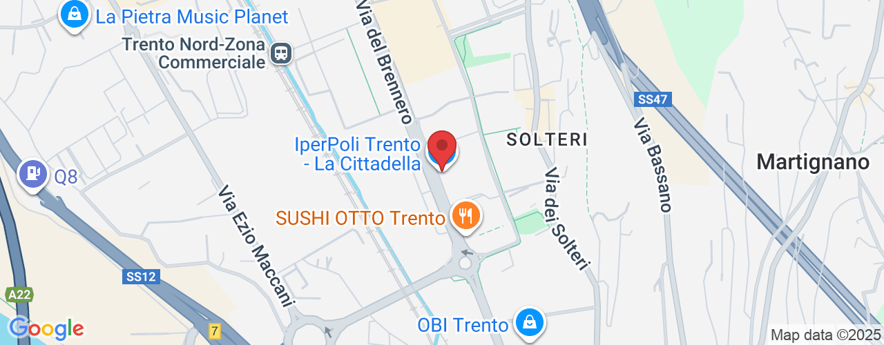 Via del Brennero, 272, 38122 Trento TN, Italy