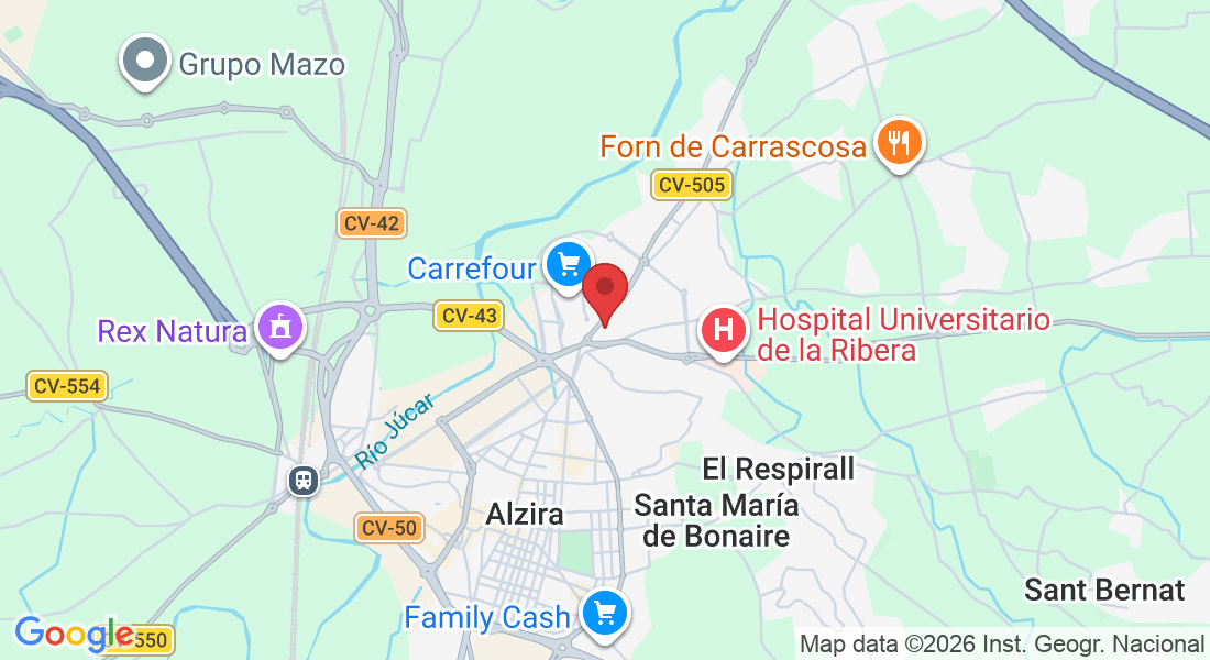 Avinguda de la Llibertat, 4, 46600 Alzira, Valencia, España