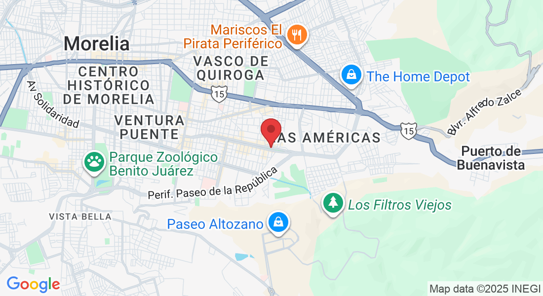 Blvd. García de León 1531, Chapultepec Oriente, 58260 Morelia, Mich., México