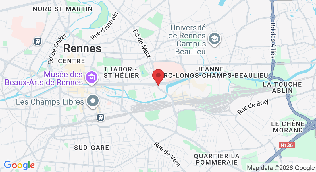 Rue Moreau de Jonnes, 35000 Rennes, France