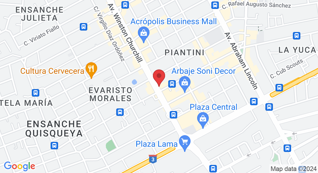 Av. Winston Churchill esquina Av. Roberto Pastoriza Plaza Paseo de la Churcill, 2do piso, Santo Domingo 10127, República Dominicana