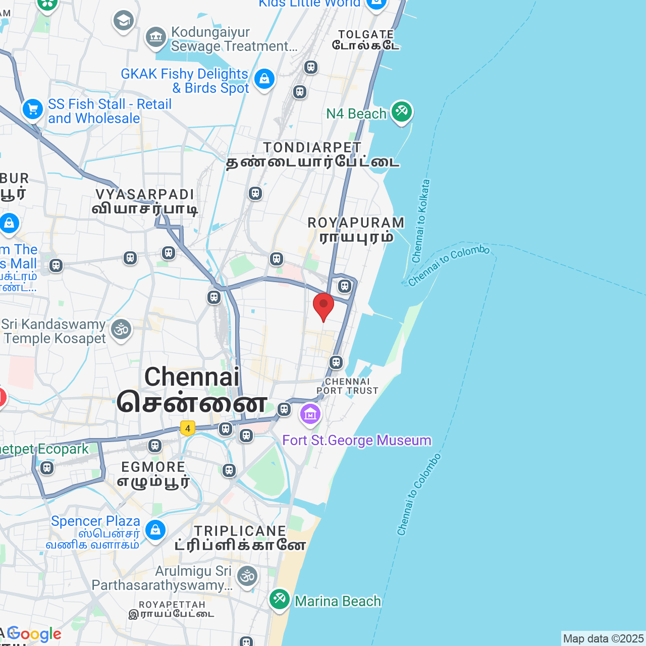 261/140, Thambu Chetty St, Mannadi, George Town, Chennai, Tamil Nadu 600001, India