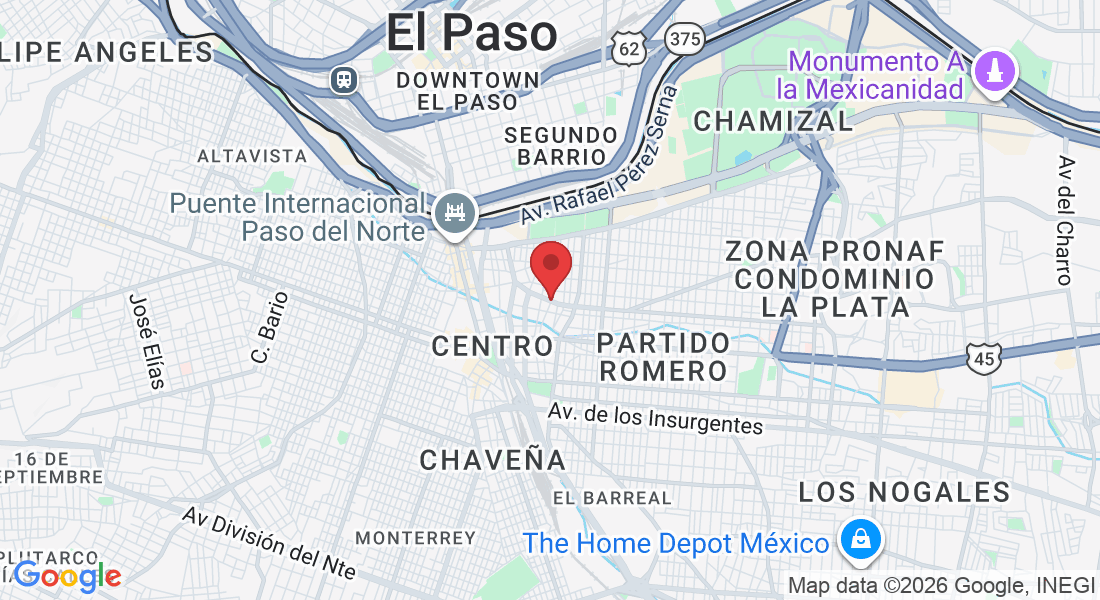 C. Ignacio Mejía 605, centro, Centro, 32000 Juárez, Chih., México