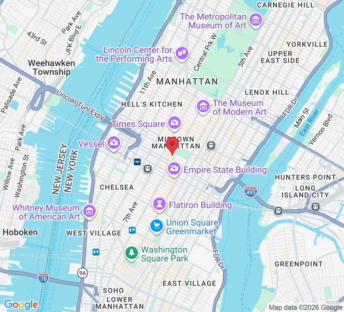 108 W 39th St, New York, NY 10018, USA