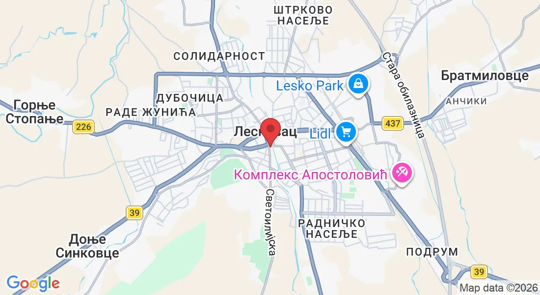 Светоилијска 1, Лесковац, Србија