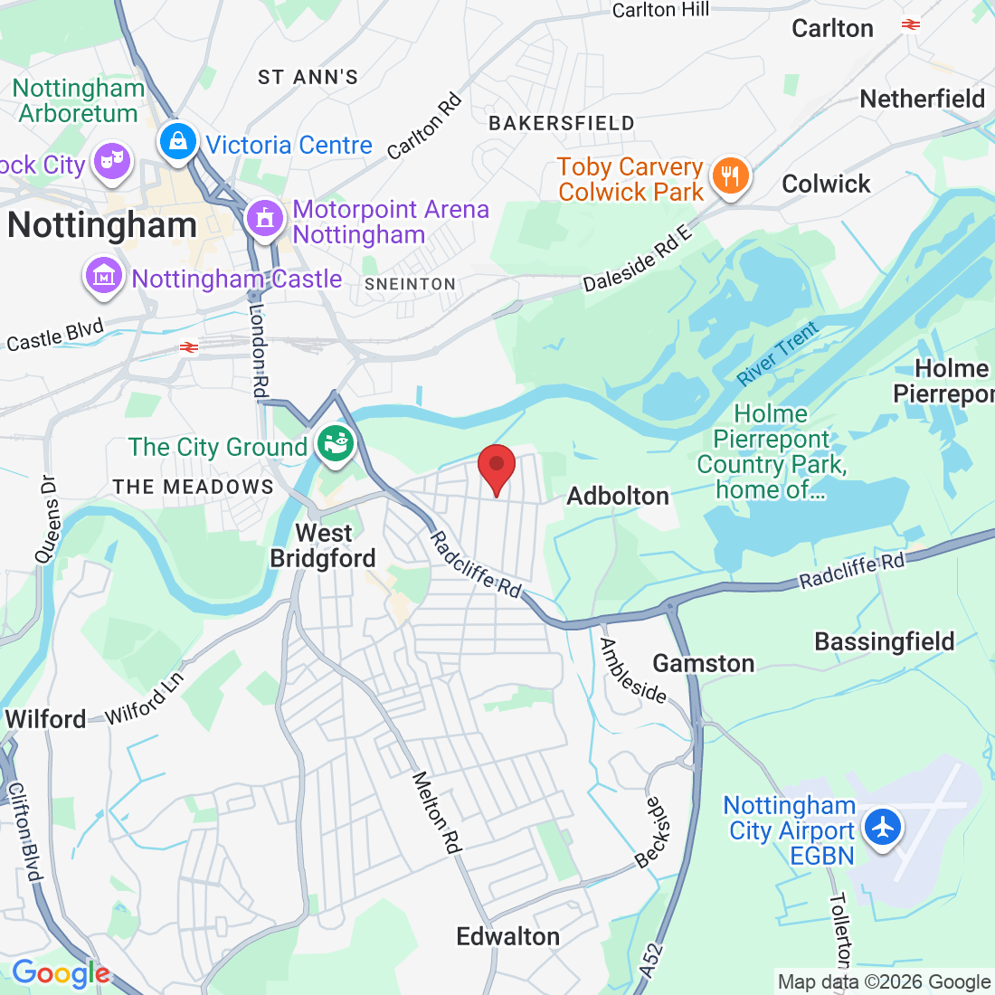 145 Trent Blvd, West Bridgford, Nottingham NG2 5BN, UK