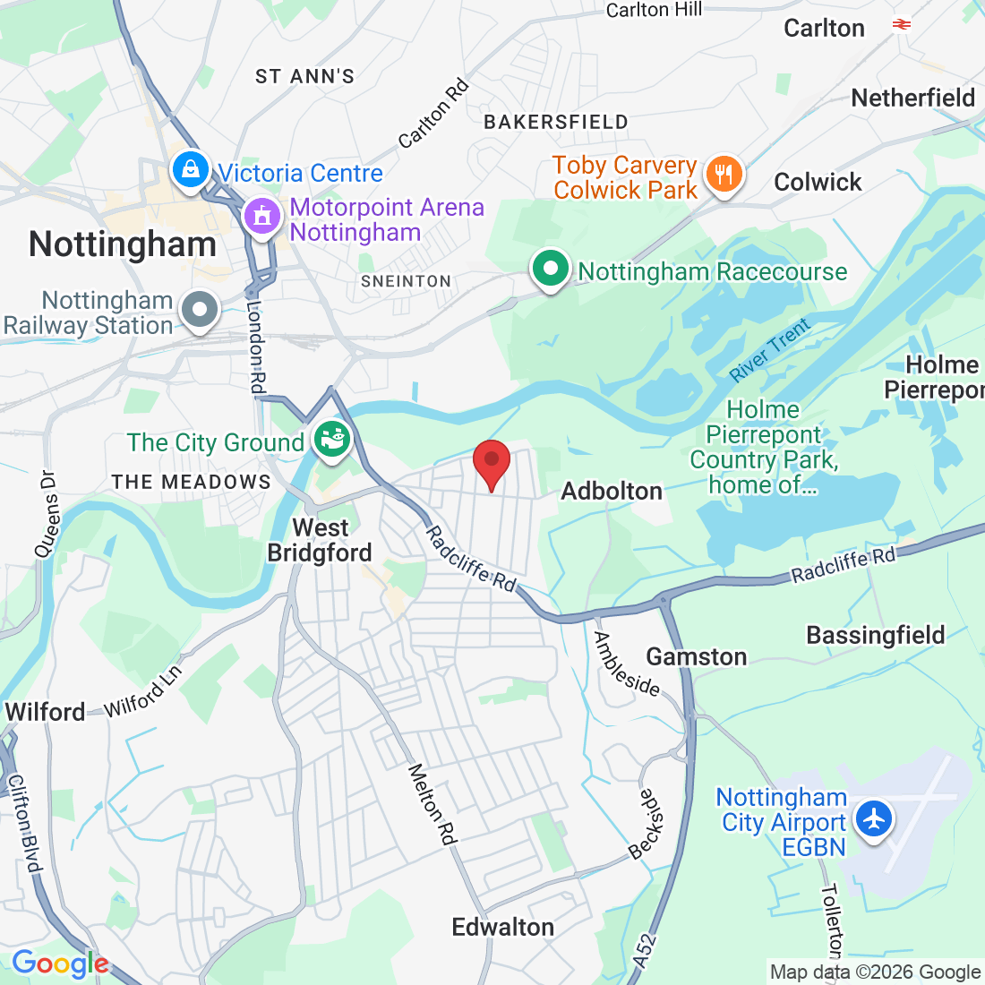 145 Trent Blvd, West Bridgford, Nottingham NG2 5BN, UK