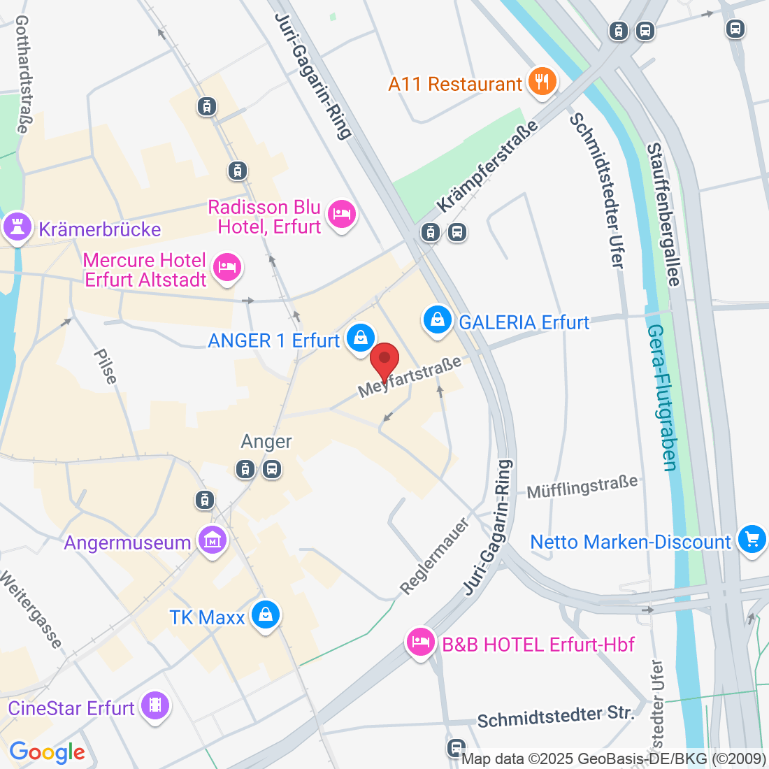 Eingang: Meyfartstr, Anger 2, 99084 Erfurt, Deutschland