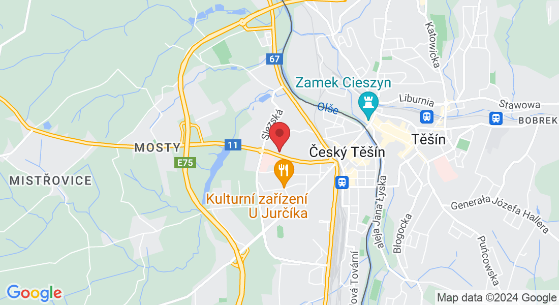 Ostravská 1572/54, 737 01 Český Těšín-Český Těšín 1, Česko