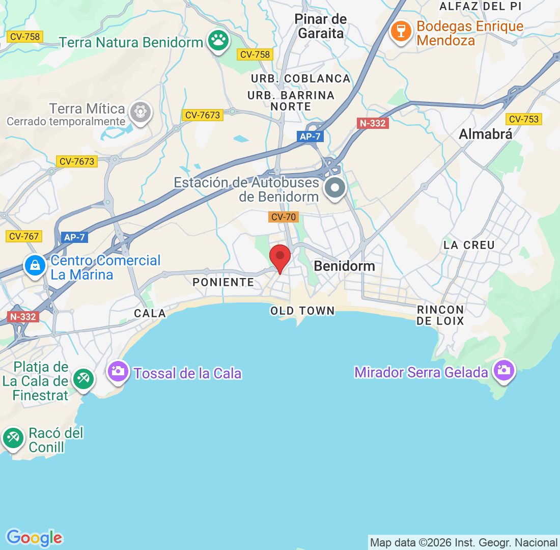 C/ Maravall, 29, 03501 Benidorm, Alicante, España