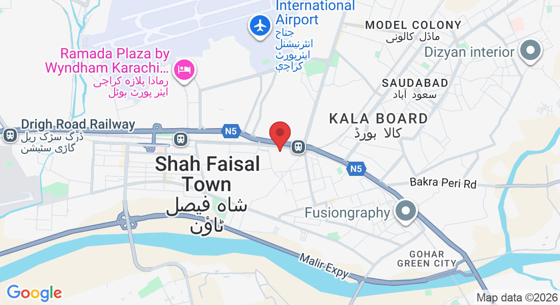 V5MC+FHP, near Bait ul Harmain Apartments, Shamsi Society Rafah e Aam Society Malir Halt, Shah Faisal Town, Shah, Faisal, Shamsi Society Rafah e Aam Society Town, Karachi, 44790, Pakistan
