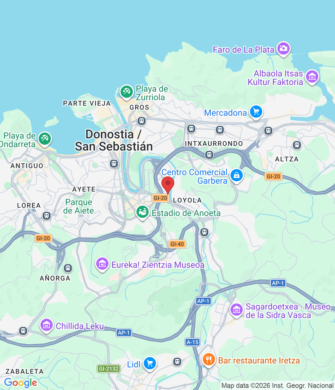 Hipika Bidea, 10, 1oc, 20014 Donostia / San Sebastián, Gipuzkoa, España