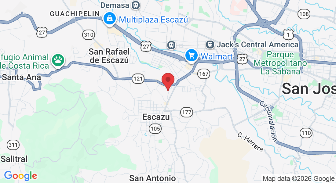 WVG7+WP San Rafael de Escazú, San José, 10203, Costa Rica