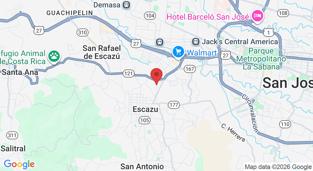 WVG7+WP San Rafael de Escazú, San José, 10203, Costa Rica