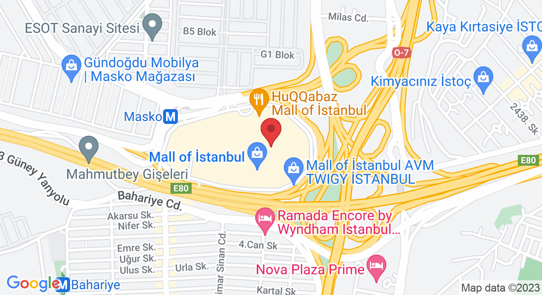 Ziya Gökalp Mahallesi, Süleyman Demirel Blv No:7/108 Başakşehir Mall of, 34490 İkitelli Osb/Başakşehir/İstanbul, Türkiye